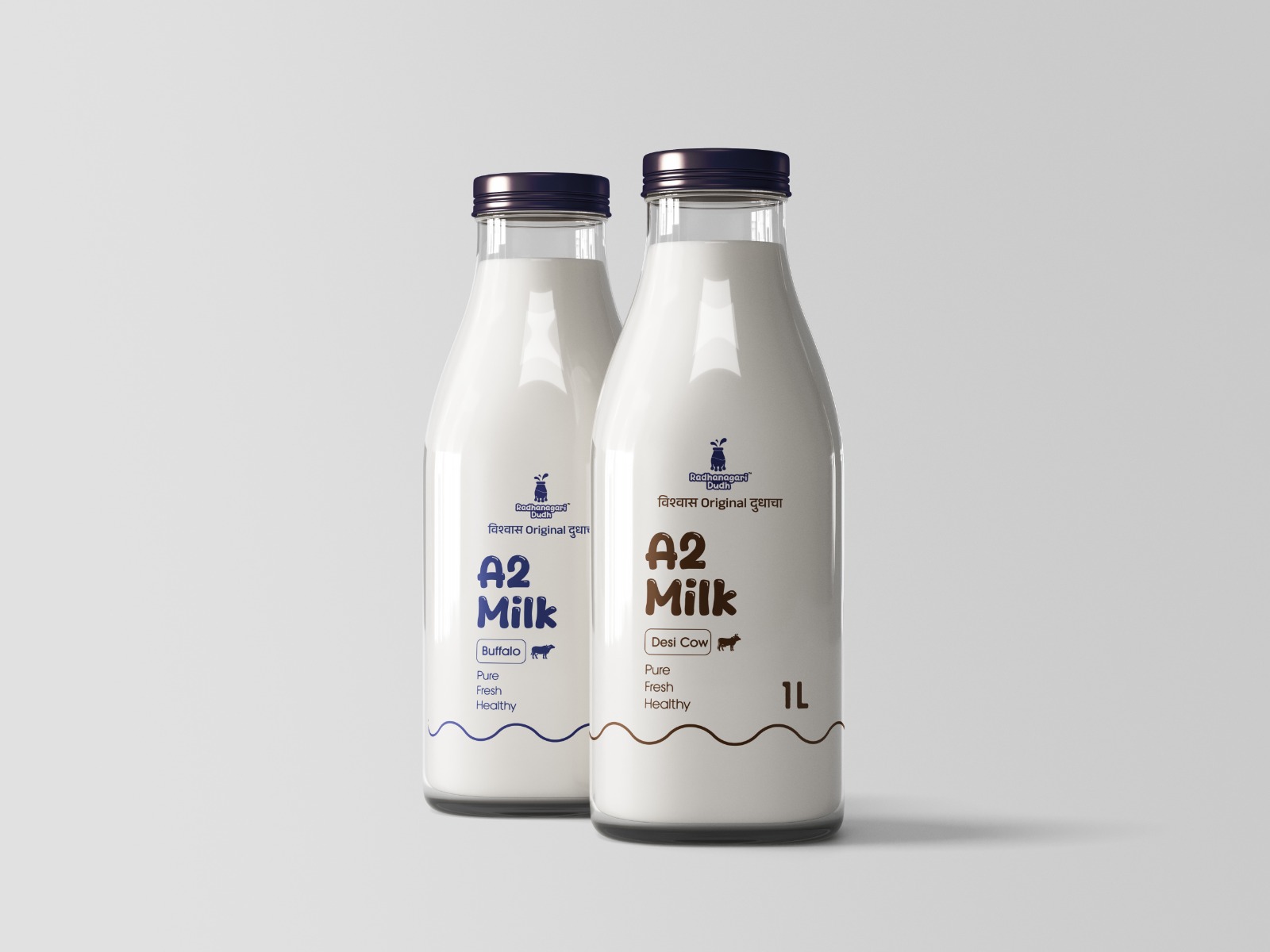 Milk Delivery Kolhapur | Glass Bottle & A2 Milk | Radhanagari Dudh